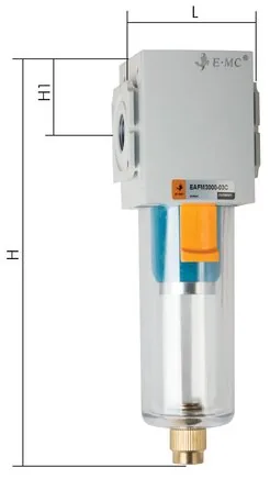 EAFM 2000 FIL, EMC Jemný filtr - Eco-Line, do 900 l/min