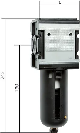 F 344, Filtr - konstrukční řada Multifix 4, 8000 l/min