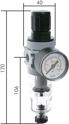FR 014 NB K, Filtrační redukční ventily na vodu a vzduch – konstrukční řada Multifix 0, 700 l/min**