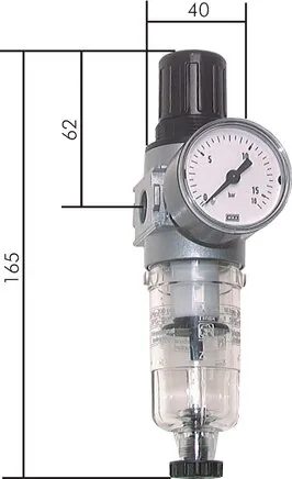 FR 018 K AM, Regulátor s filtrem - řada Multifix 0, 1450 l/min**