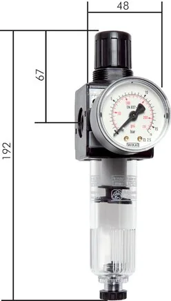 FR 38 K, Regulátor s filtrem - řada Multifix 1, 1600 l/min**