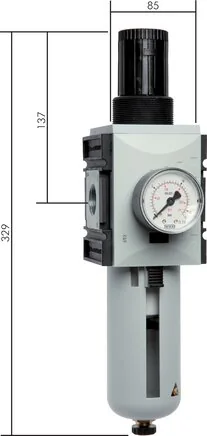 FR 10-4 F, Filtrační regulátor - konstrukční řada Futura 4, 13000 l/min