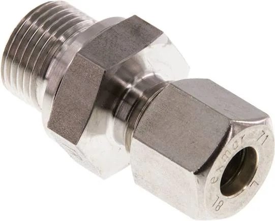 GE 8 LR 3/8 NC, Přímá šroubení k zašroubování, závit G / R