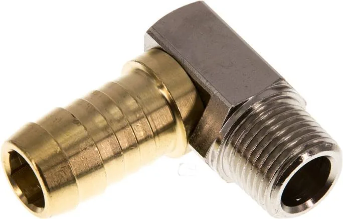 GTW 1219 MS, Úhlové hadicové trny se závitem R, PN 16