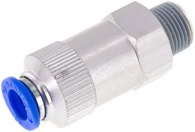 HAIQS 3810, Zpětný ventil R 3/8"-10 mm, průtok od závitu k hadici, IQS standard