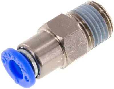 HBIQS 146, Zpětný ventil R 1/4"-6 mm, průtok od hadice k závitu, IQS standard