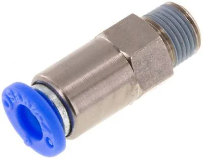 HBIQS 186, Zpětný ventil R 1/8"-6 mm, průtok od hadice k závitu, IQS standard