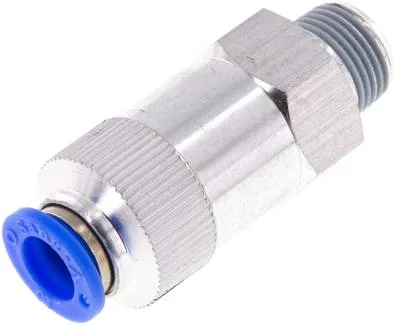 HBIQS 3810, Zpětný ventil R 3/8"-10 mm, průtok od hadice k závitu, IQS standard