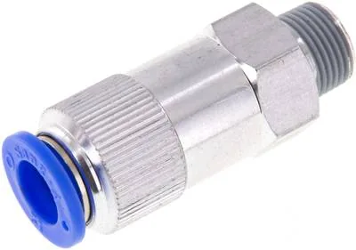 HBIQS 3812, Zpětný ventil R 3/8"-12 mm, průtok od hadice k závitu, IQS standard