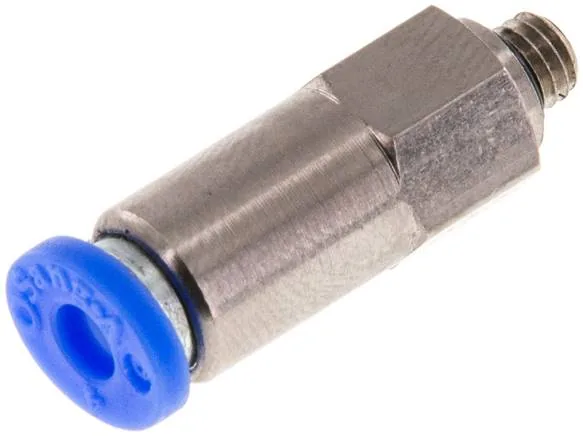 HBIQS M54, Zpětný ventil M 5-4 mm, průtok od hadice k závitu, IQS standard