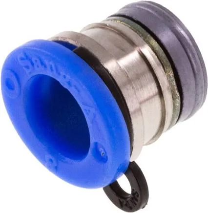 IQSE 80 MSV, Patrona pro zalisování 8 mm nástrčná spojka, Poniklovaná mosaz
