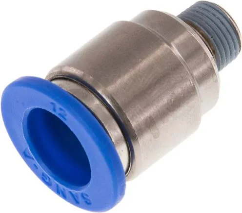 IQSG 1812 I, Přímá nástrčná spojka R 1/8"-12 mm, IQS standard s vnitřním šestihranem