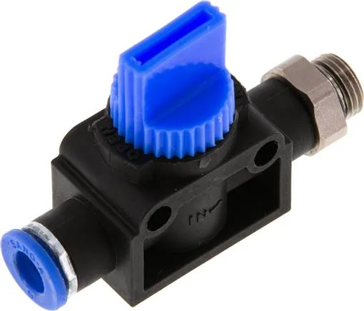 IQSHA 3186 G, 3/2cestný uzavírací ventil G 1/8" 6 mm, Strana závitu pro odvzdušnění