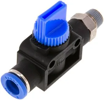 IQSHA 3188, 3/2cestný uzavírací ventil R 1/8" 8 mm, Strana závitu pro odvzdušnění