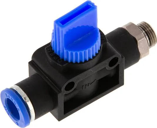 IQSHA 3188 G, 3/2cestný uzavírací ventil G 1/8" 8 mm, Strana závitu pro odvzdušnění