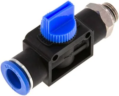 IQSHE 31412 G, 3/2cestný uzavírací ventil G 1/4" 12 mm, Strana hadice odvzdušnující