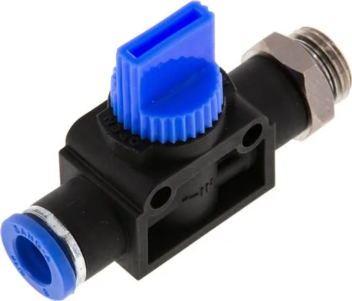 IQSHE 3148 G, 3/2cestný uzavírací ventil G 1/4" 8 mm, Strana hadice odvzdušnující