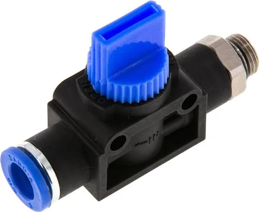 IQSHE 3188 G, 3/2cestný uzavírací ventil G 1/8" 8 mm, Strana hadice odvzdušnující