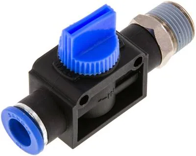 IQSHE 33810, 3/2cestný uzavírací ventil R 3/8" 10 mm, Strana hadice odvzdušnující