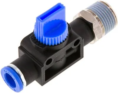 IQSHE 3388, 3/2cestný uzavírací ventil R 3/8" 8 mm, Strana hadice odvzdušnující