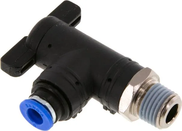 IQSKHW 146, Úhlový uzavírací kohout R 1/4"-6 mm, IQS standard
