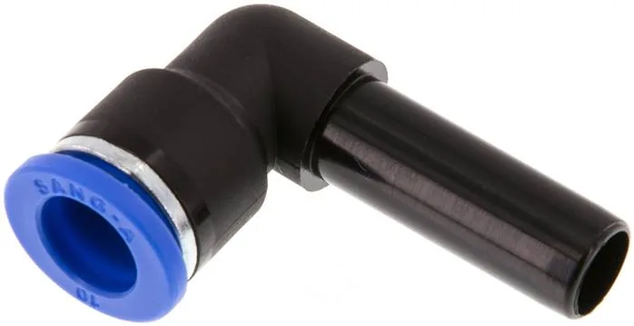 IQSL 100H, Úhlová nástrčná spojka 10 mm, koncovka rychlospojky, 10 mm hadice