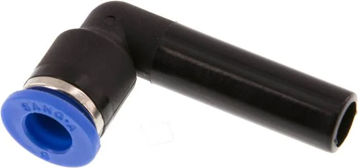 IQSL 80H60, Úhlová nástrčná spojka 8 mm, koncovka rychlospojky, 6 mm hadice