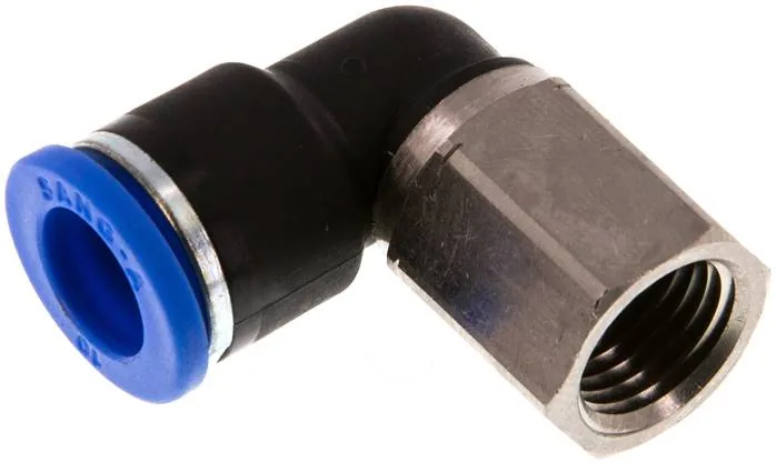 IQSLF 1410, Úhlová nástrčná spojka, vnitřní závit G 1/4"-10 mm, IQS standard