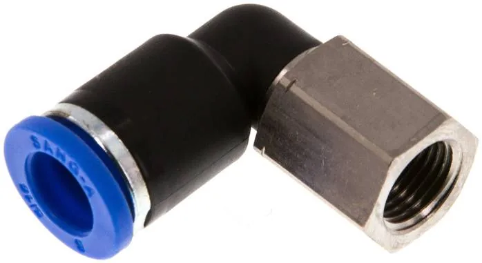 IQSLF 188, Úhlová nástrčná spojka, vnitřní závit G 1/8"-8 mm, IQS standard