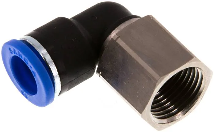 IQSLF 3810, Úhlová nástrčná spojka, vnitřní závit G 3/8"-10 mm, IQS standard