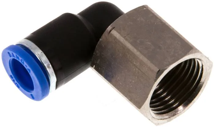 IQSLF 388, Úhlová nástrčná spojka, vnitřní závit G 3/8"-8 mm, IQS standard