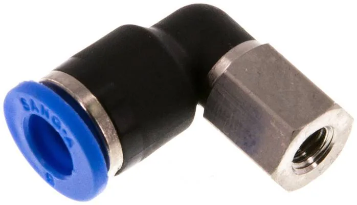 IQSLF M56, Úhlová nástrčná spojka, vnitřní závit M 5-6 mm, IQS standard