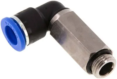 IQSLL 1410 G, Úhlová nástrčná spojka, dlouhá G 1/4"-10 mm, IQS standard
