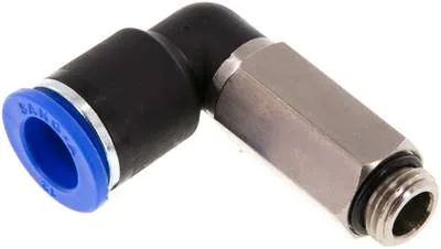IQSLL 1412 G, Úhlová nástrčná spojka, dlouhá G 1/4"-12 mm, IQS standard