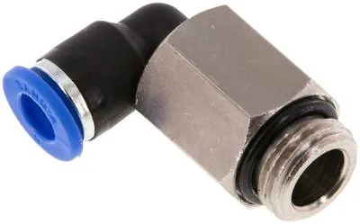 IQSLL 146 G, Úhlová nástrčná spojka, dlouhá G 1/4"-6 mm, IQS standard