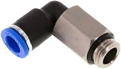IQSLL 148 G, Úhlová nástrčná spojka, dlouhá G 1/4"-8 mm, IQS standard