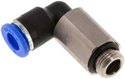 IQSLL 186 G, Úhlová nástrčná spojka, dlouhá G 1/8"-6 mm, IQS standard