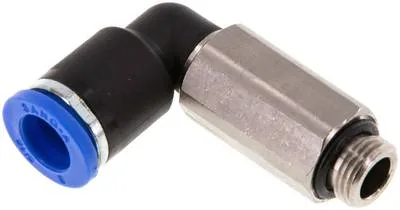 IQSLL 188 G, Úhlová nástrčná spojka, dlouhá G 1/8"-8 mm, IQS standard