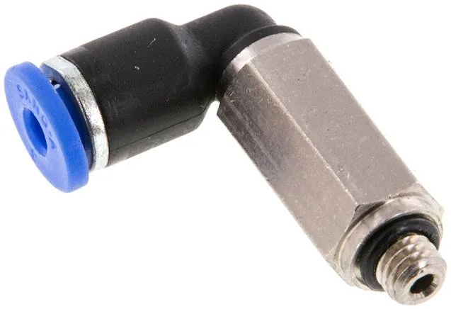 IQSLL M53, Úhlová nástrčná spojka, dlouhá M 5-3 mm, IQS standard