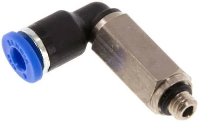 IQSLL M54, Úhlová nástrčná spojka, dlouhá M 5-4 mm, IQS standard
