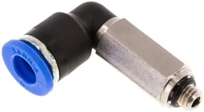 IQSLL M56, Úhlová nástrčná spojka, dlouhá M 5-6 mm, IQS standard