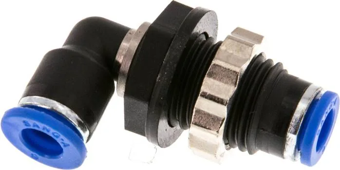 IQSLS 60, Úhlová nástrčná spojka přepážková 6 mm, IQS standard