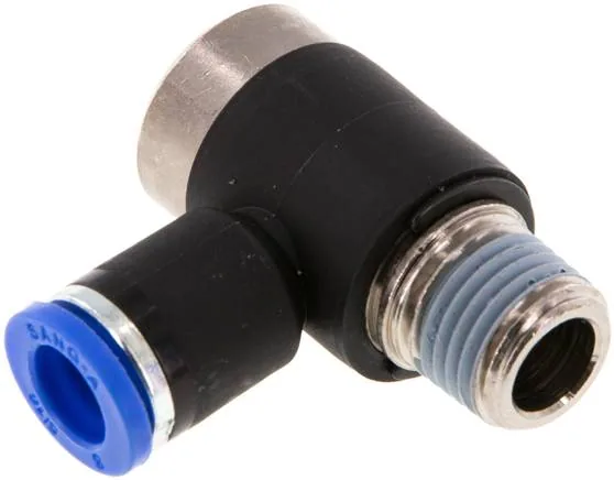 IQSLV 148 I, Úhlová nástrčná spojka, I-šestihr. R 1/4"-8 mm, IQS standard