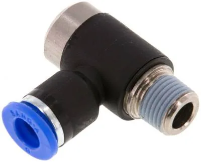 IQSLV 186 I, Úhlová nástrčná spojka, I-šestihr. R 1/8"-6 mm, IQS standard