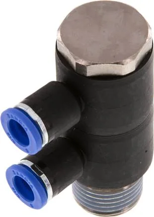 IQSLV2 128, Nástrčný vícenásobný rozdělovač, 2násobný R 1/2"-8 mm, IQS standard