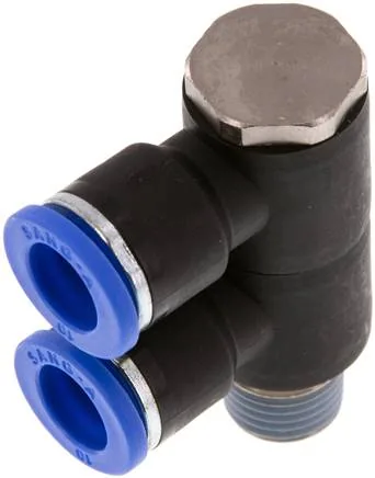 IQSLV2 1410, Nástrčný vícenásobný rozdělovač, 2násobný R 1/4"-10 mm, IQS standard