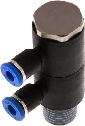 IQSLV2 144, Nástrčný vícenásobný rozdělovač, 2násobný R 1/4"-4 mm, IQS standard