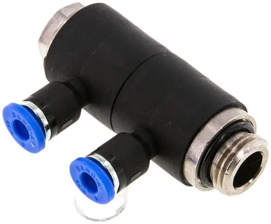 IQSLV2 144 G, Nástrčný vícenásobný rozdělovač, 2násobný G 1/4"-4 mm, IQS standard