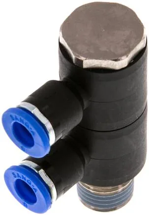 IQSLV2 146, Nástrčný vícenásobný rozdělovač, 2násobný R 1/4"-6 mm, IQS standard