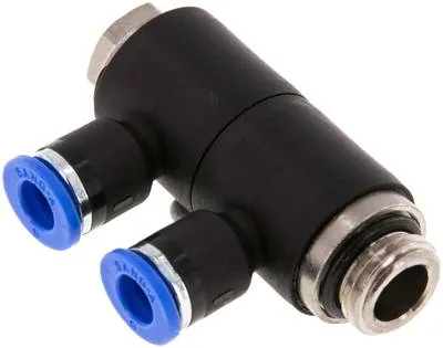 IQSLV2 146 G, Nástrčný vícenásobný rozdělovač, 2násobný G 1/4"-6 mm, IQS standard